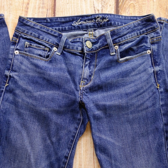American Eagle Stretch Skinny Jeans Sz 4 Reg - Picture 3 of 7